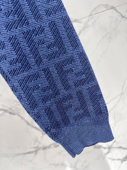 Fendi Embroidered Stretch Linen Blend Cardigan