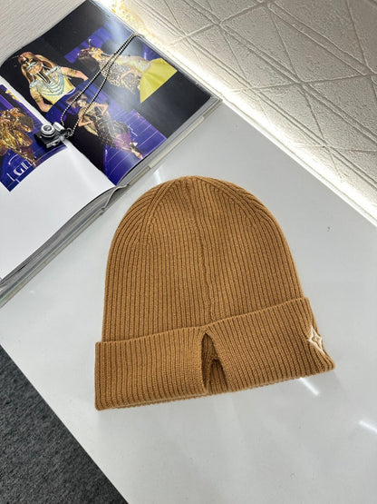 Logo Cashmere Knit Hat YB Soft & Warm Autumn/Winter Beanie