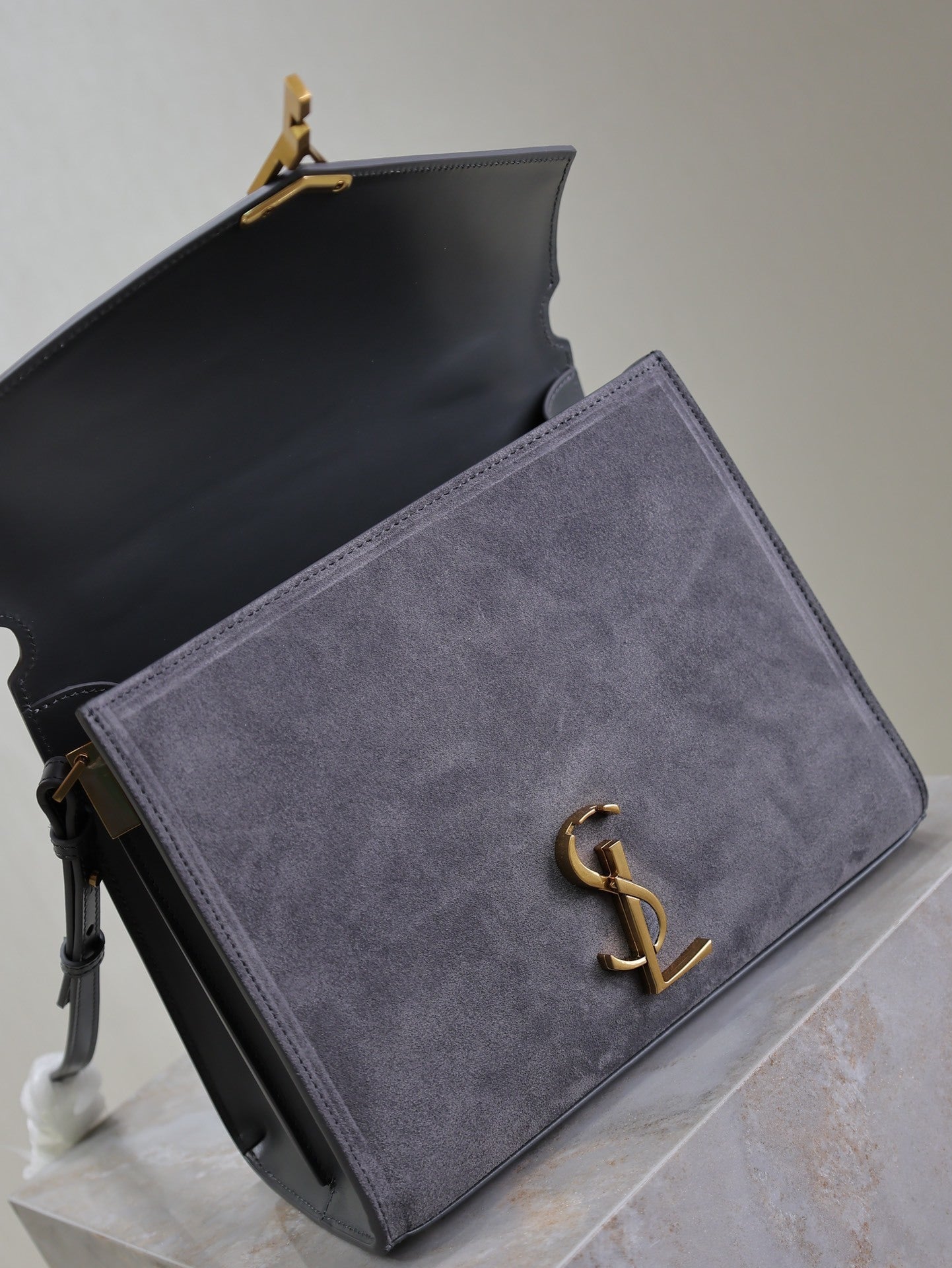 SL Suede Cassandra Briefcase Bag