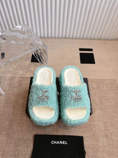 CHL 2025 Rhinestone Platform Slingback Sandals