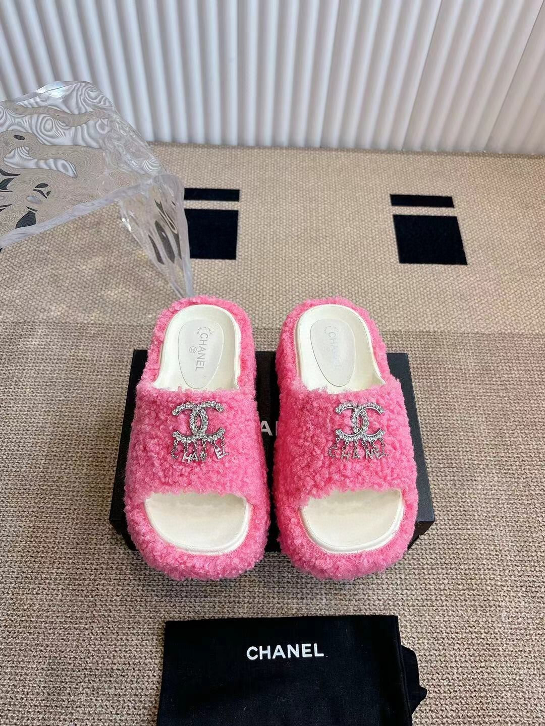 CHL 2025 Rhinestone Platform Slingback Sandals