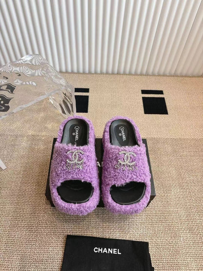 CHL 2025 Rhinestone Platform Slingback Sandals