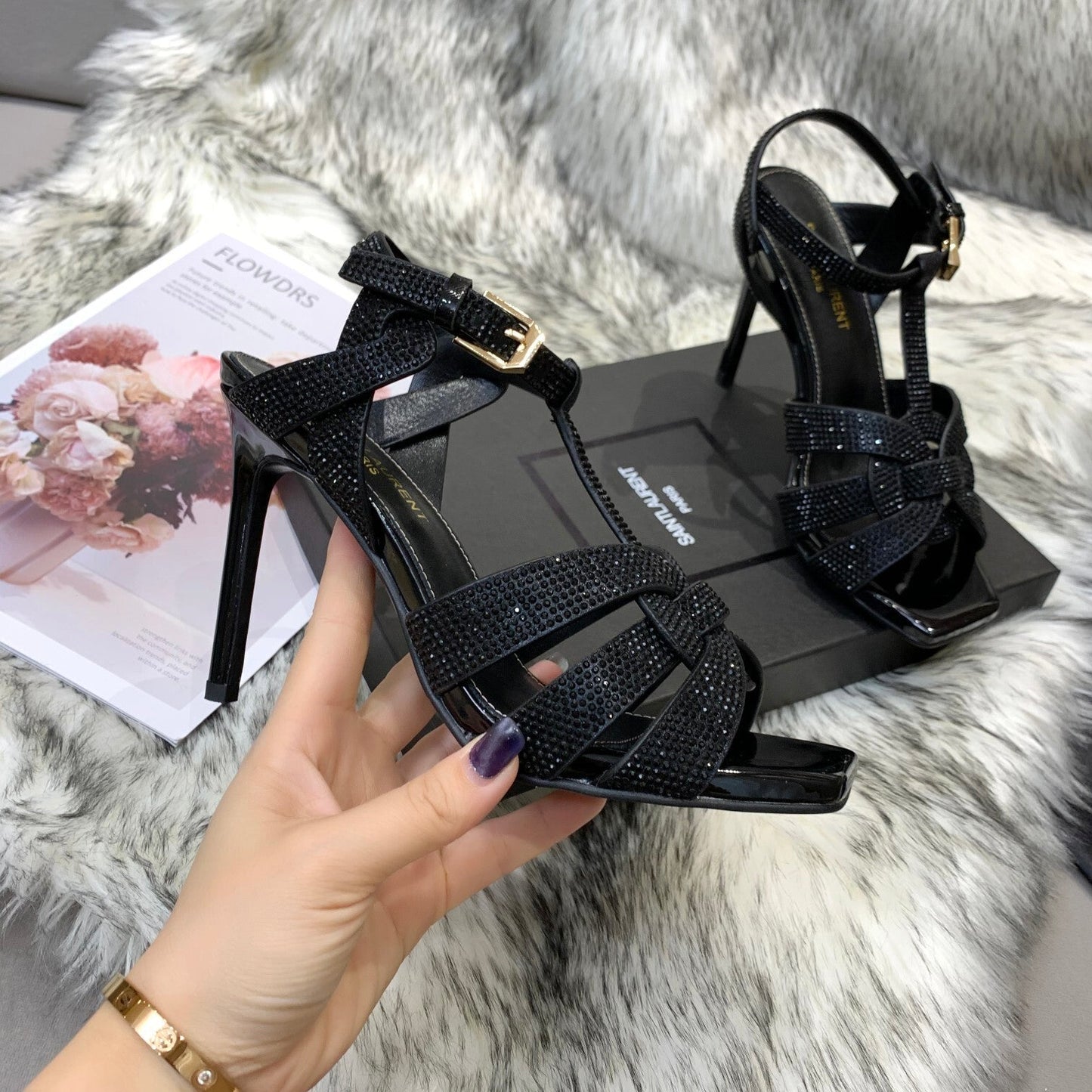 Y SL Super High-Heeled Sandals