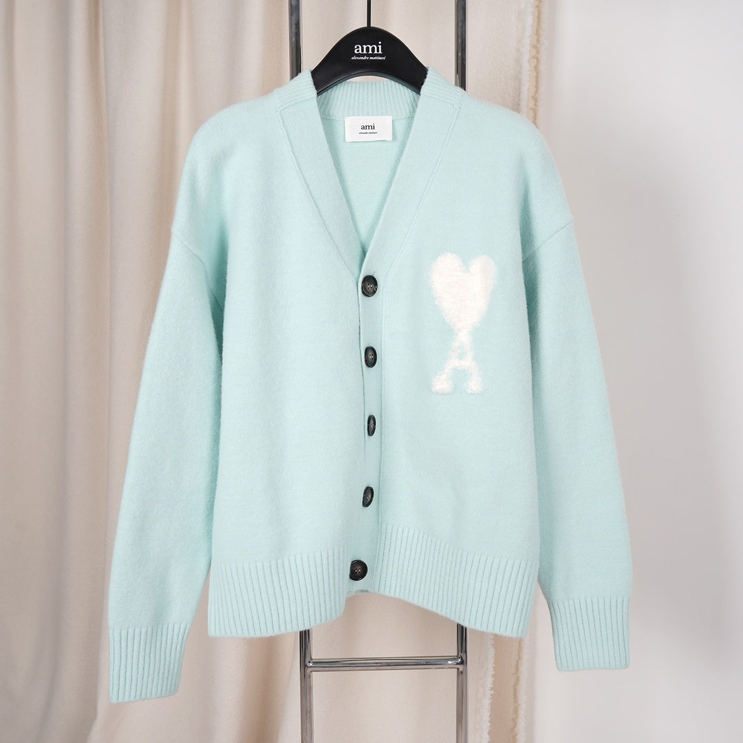 A Cloud-Themed Alpaca Wool Cardigan