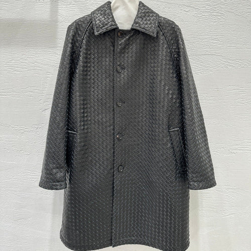 bv Woven Lambskin Oversized Jacket