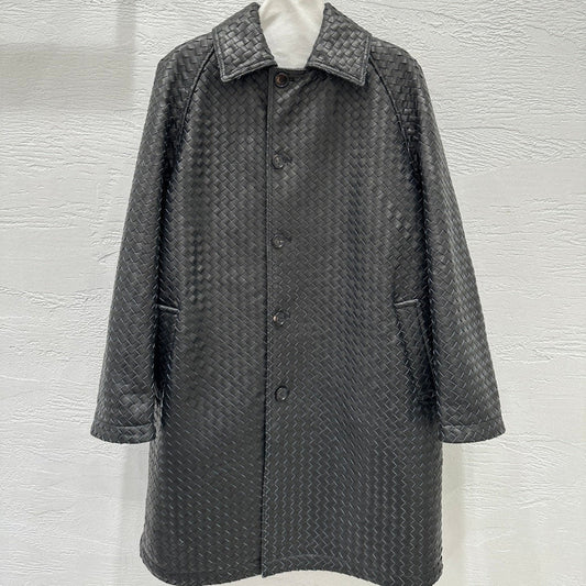 bv Woven Lambskin Oversized Jacket