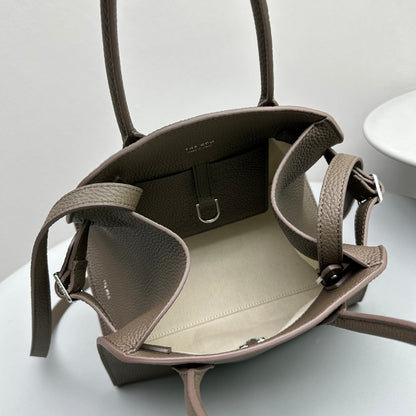 The Row Margaux 10 26cm Tote Bag In Grained Calfskin