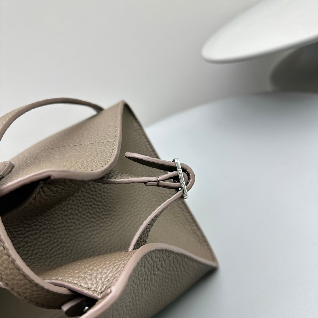 The Row Margaux 10 26cm Tote Bag In Grained Calfskin