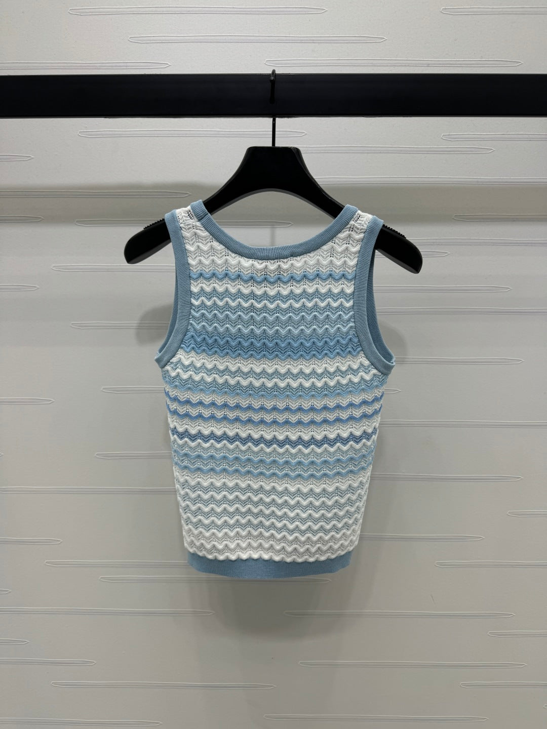 CC 25 Tank Top Baby Blue mix White Polyester 233563