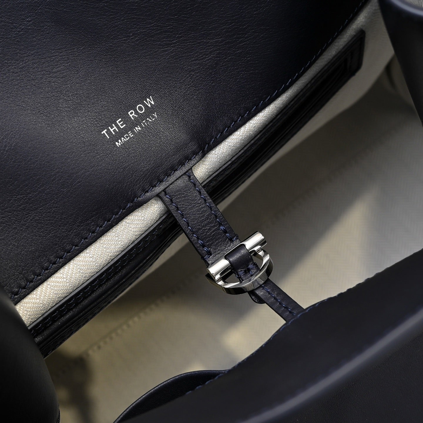 The Row Margaux 15 38cm Tote Bag In Calfskin