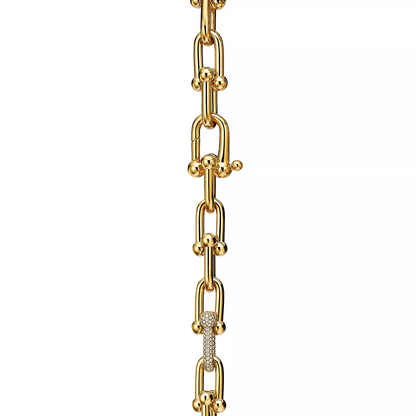 Hardwear Large Link Gold Diamond Bracelet