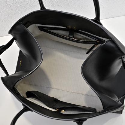 The Row Margaux 15 38cm Tote Bag In Calfskin