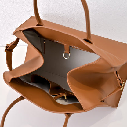 The Row Margaux 15 38cm Tote Bag In Calfskin