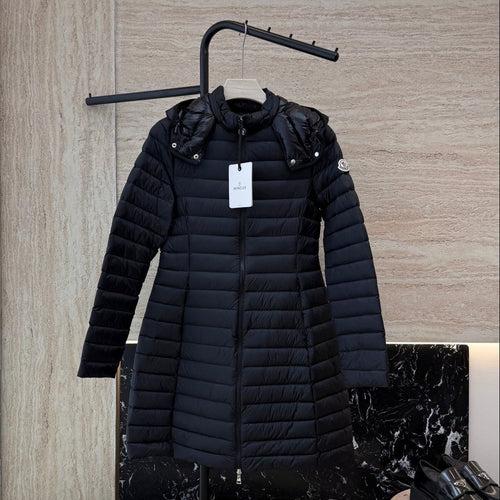 High-Volume 90% White Goose Down Long Jacket