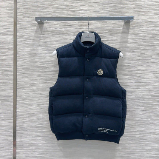 New Unisex Down Vest 50% Knit Wool & Goose Down