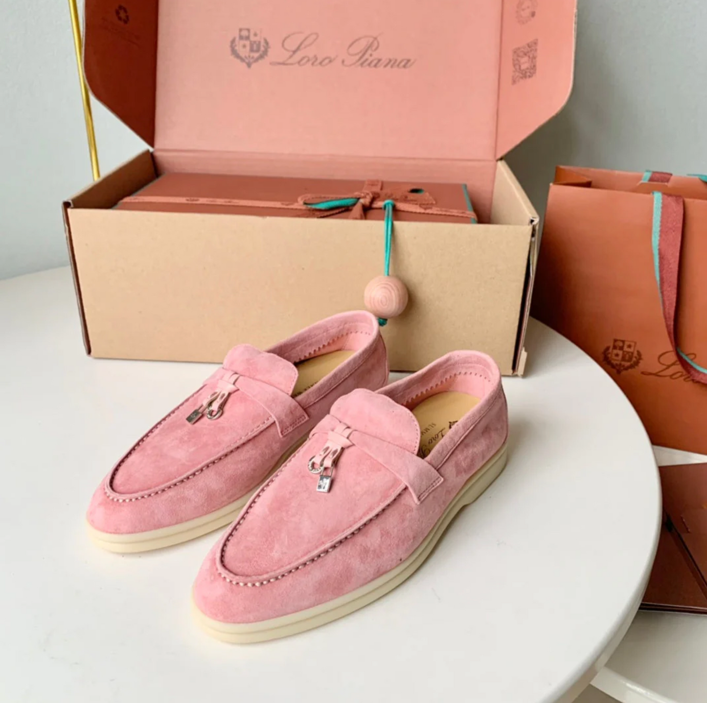 Pink Loafers