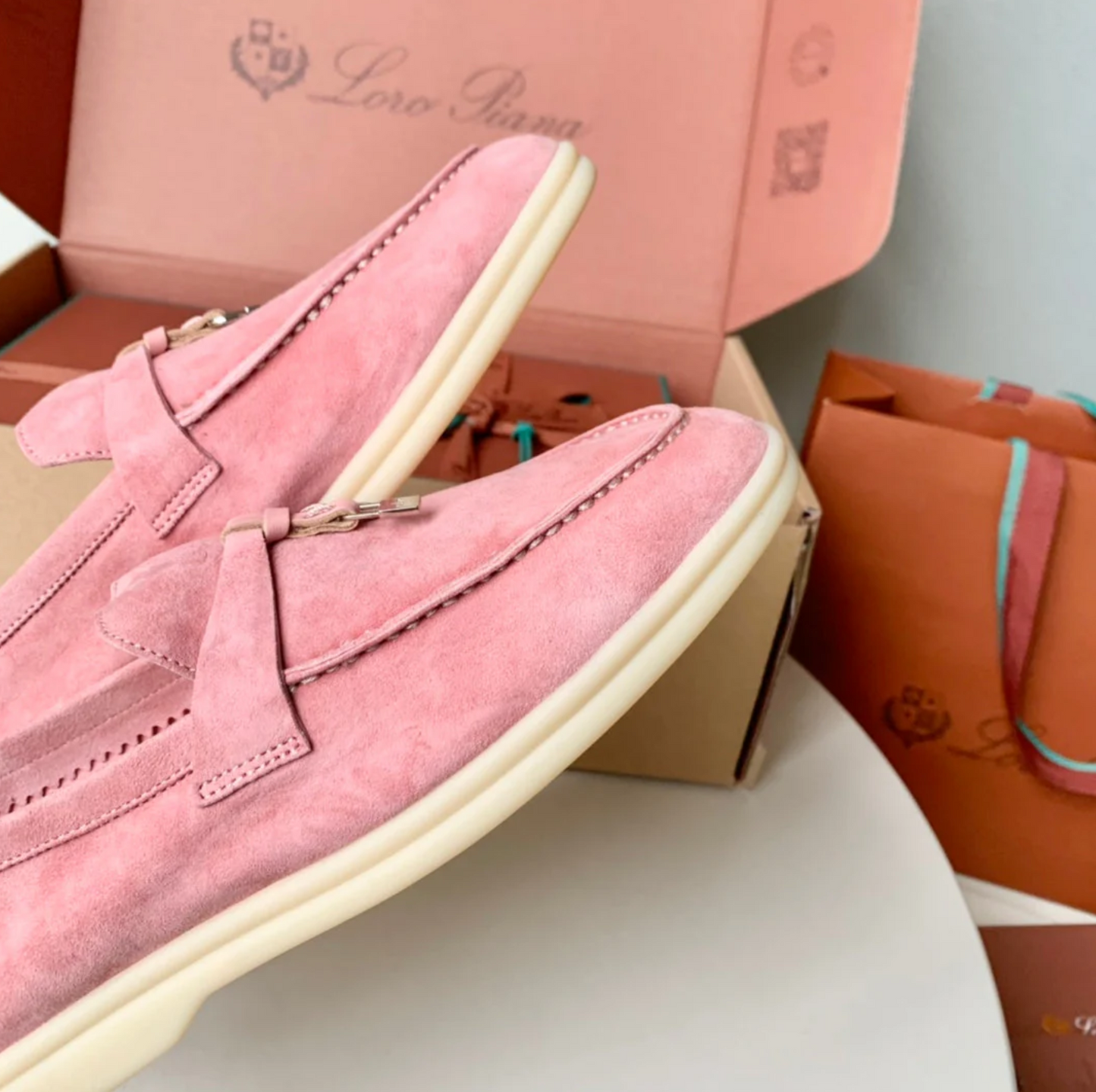 Pink Loafers