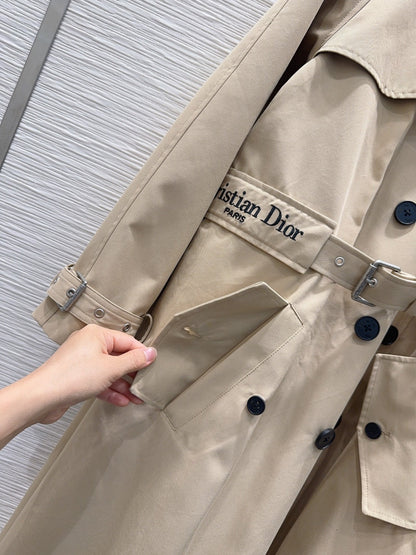 D 2025FW British-Style Trench Coat