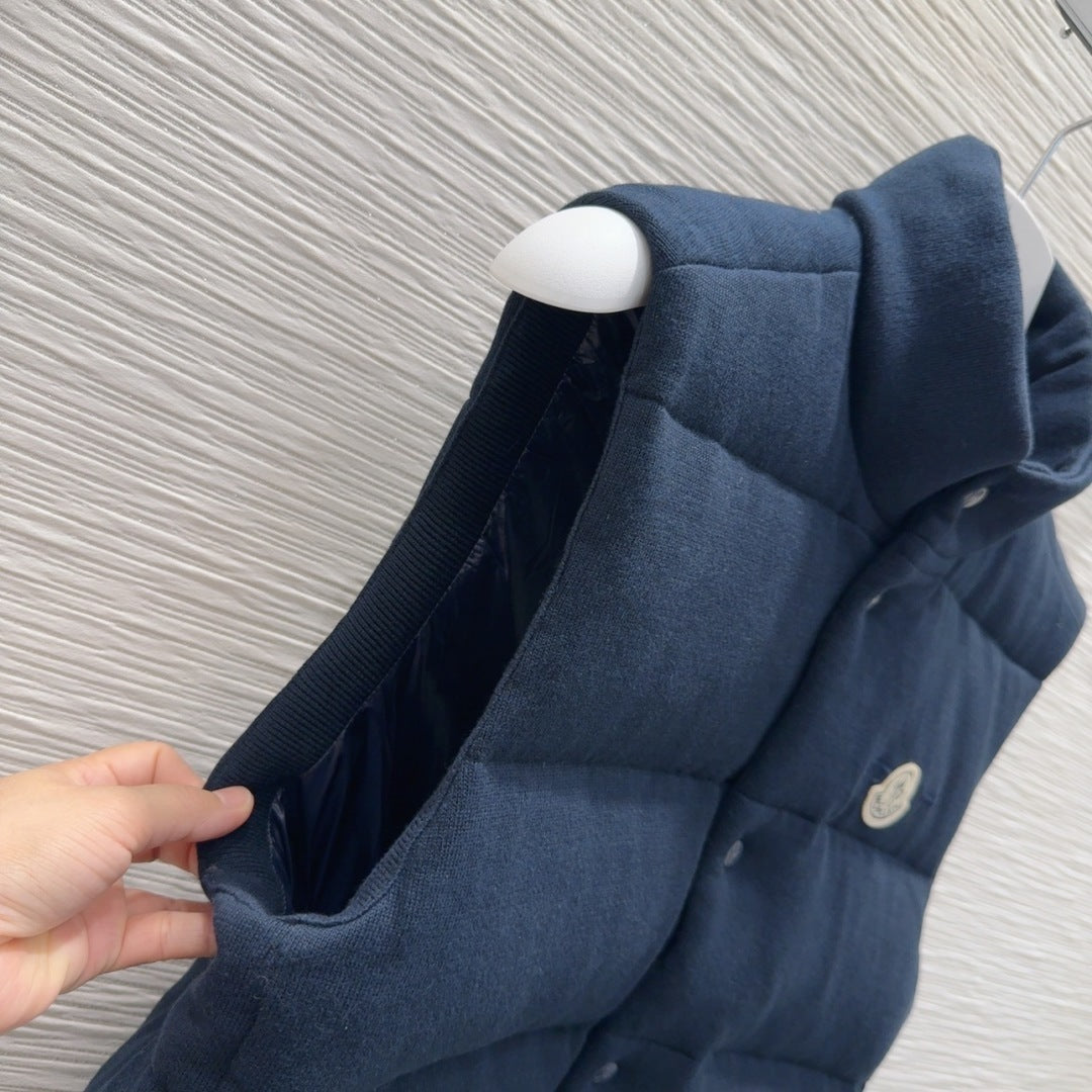 New Unisex Down Vest 50% Knit Wool & Goose Down