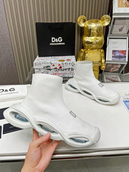 dg Wave Series Couple’s Knit Sock Sneakers