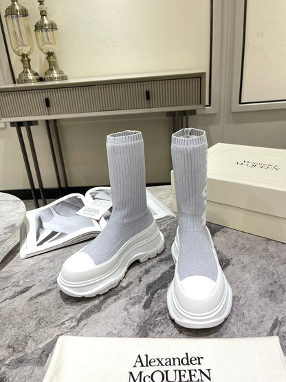 McQ W119 Graffiti Tread Slick Boots