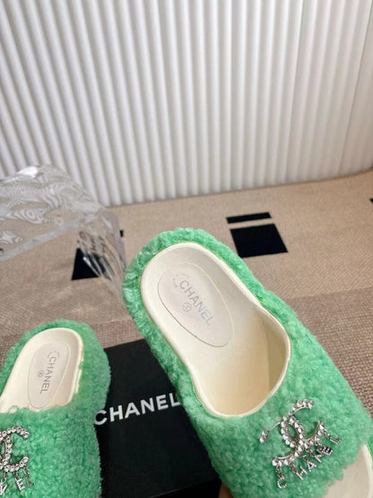 CHL 2025 Rhinestone Platform Slingback Sandals