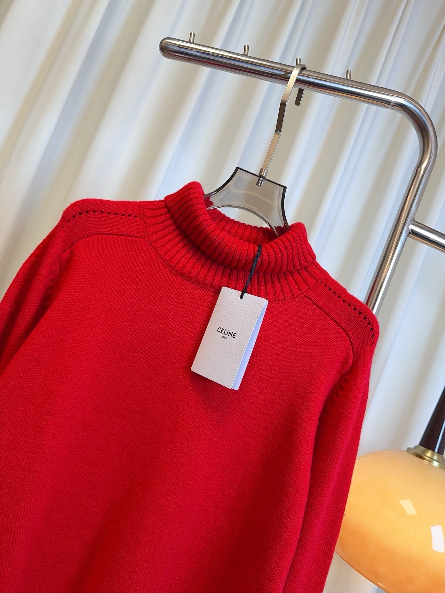 Winter Embroidered Arc de Triomphe Wool Turtleneck