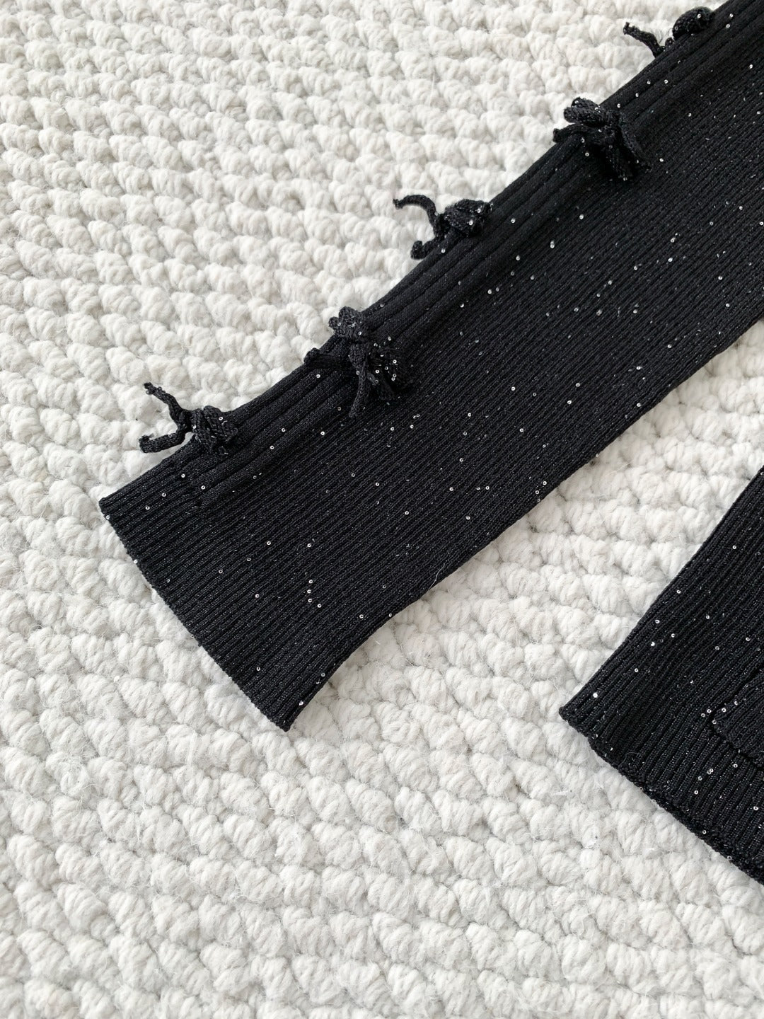 chSilver Bow Knit Cardigan