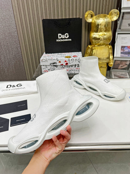 dg Wave Series Couple’s Knit Sock Sneakers