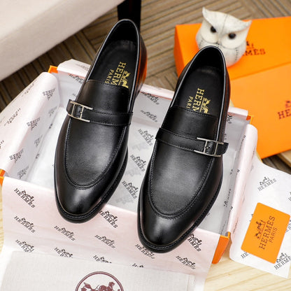 hm Men's Casual Business Leather Shoes