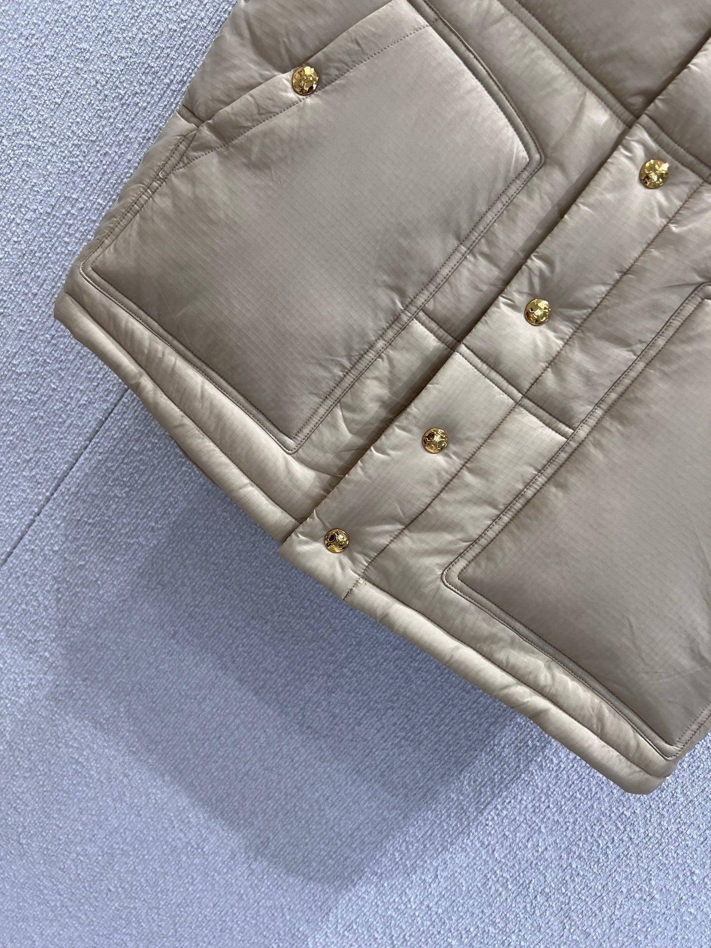 Triumphal Arch Embroidered Cotton Vest Stand Collar