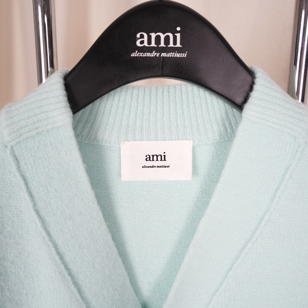 A Cloud-Themed Alpaca Wool Cardigan