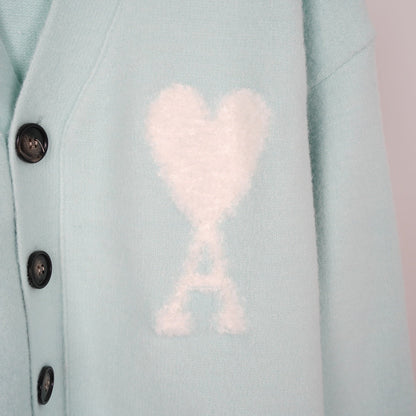 A Cloud-Themed Alpaca Wool Cardigan