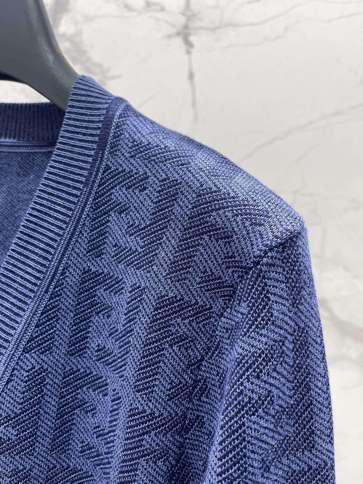 Fendi Embroidered Stretch Linen Blend Cardigan