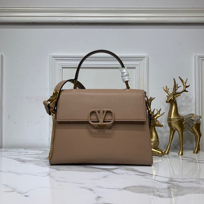 Val Small VSLING Grainy Calfskin Handbag