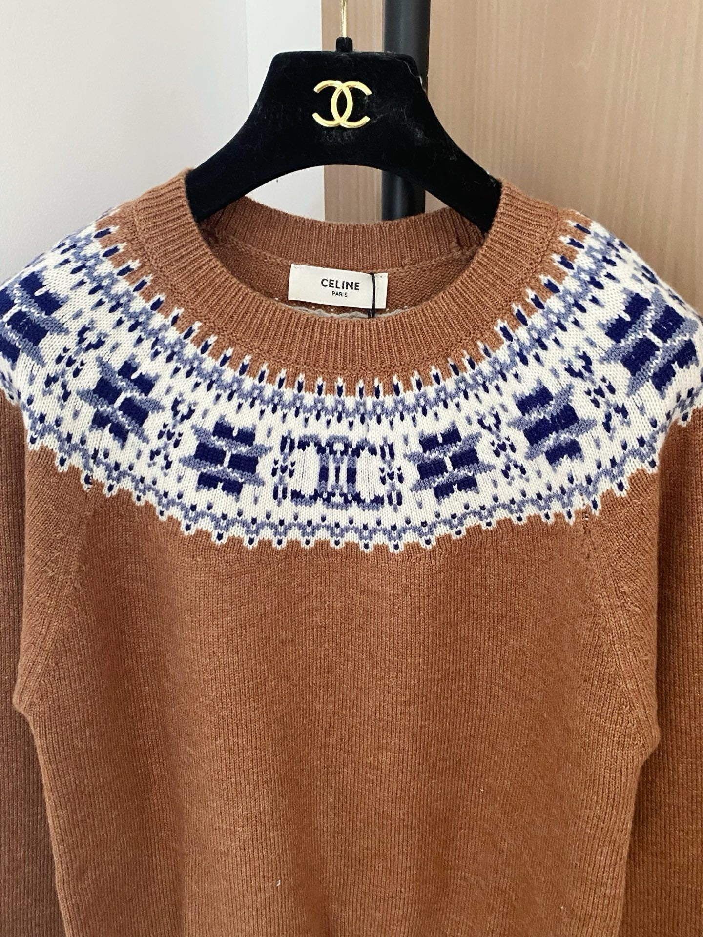 Two-Tone Logo Cardigan Sophisticated & Stylish