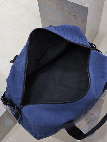 St Nuxx Logo-Embroidered Corduroy Duffle Bag