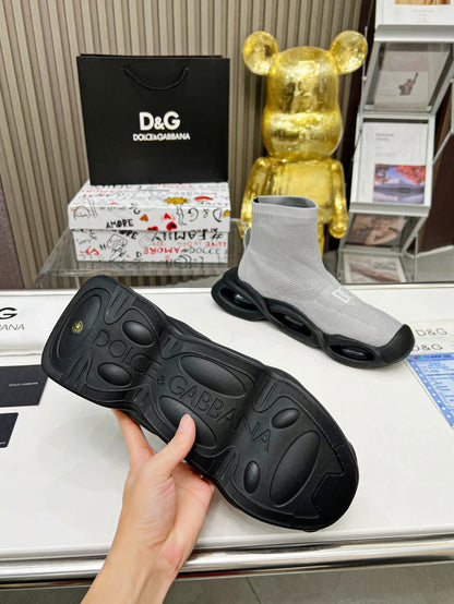 dg Wave Series Couple’s Knit Sock Sneakers