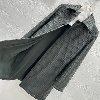 bv Woven Lambskin Oversized Jacket