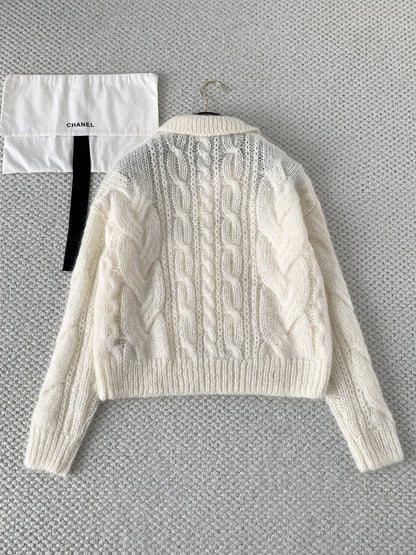 Mohair Embroidered Sweater Soft & Luxurious