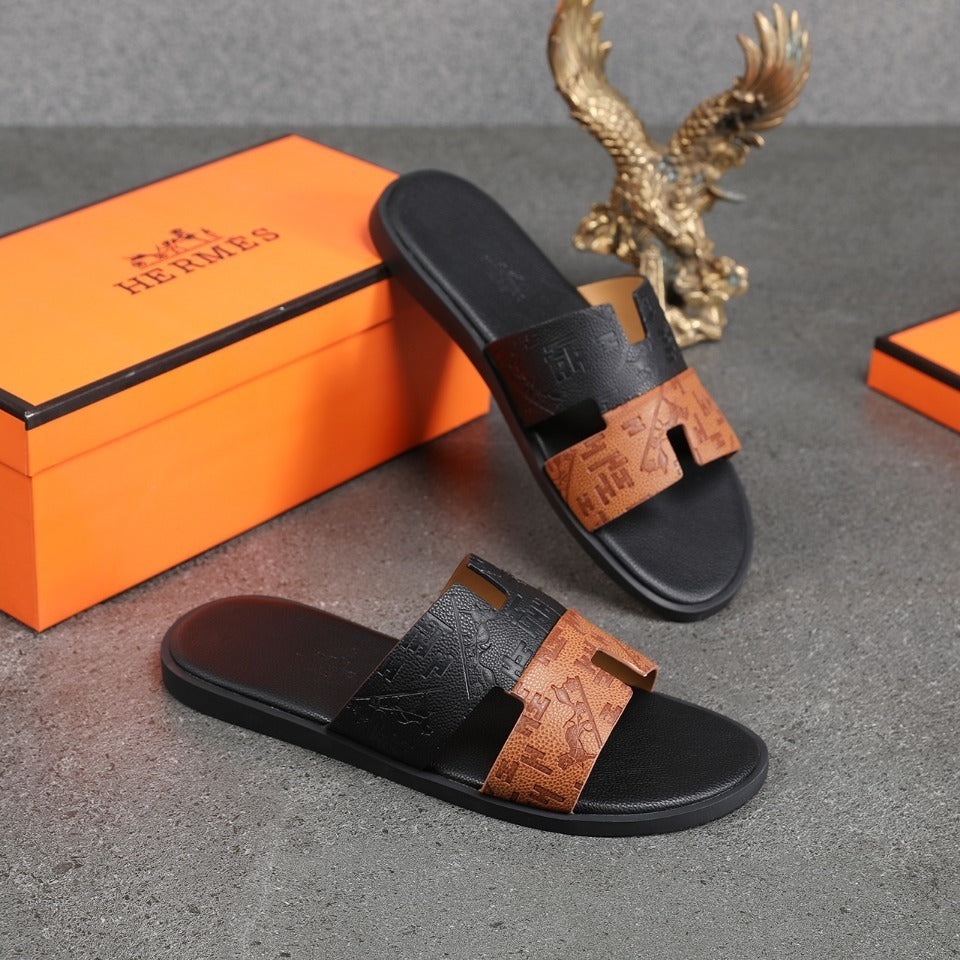 hm ORA Colorful Leather H Slippers