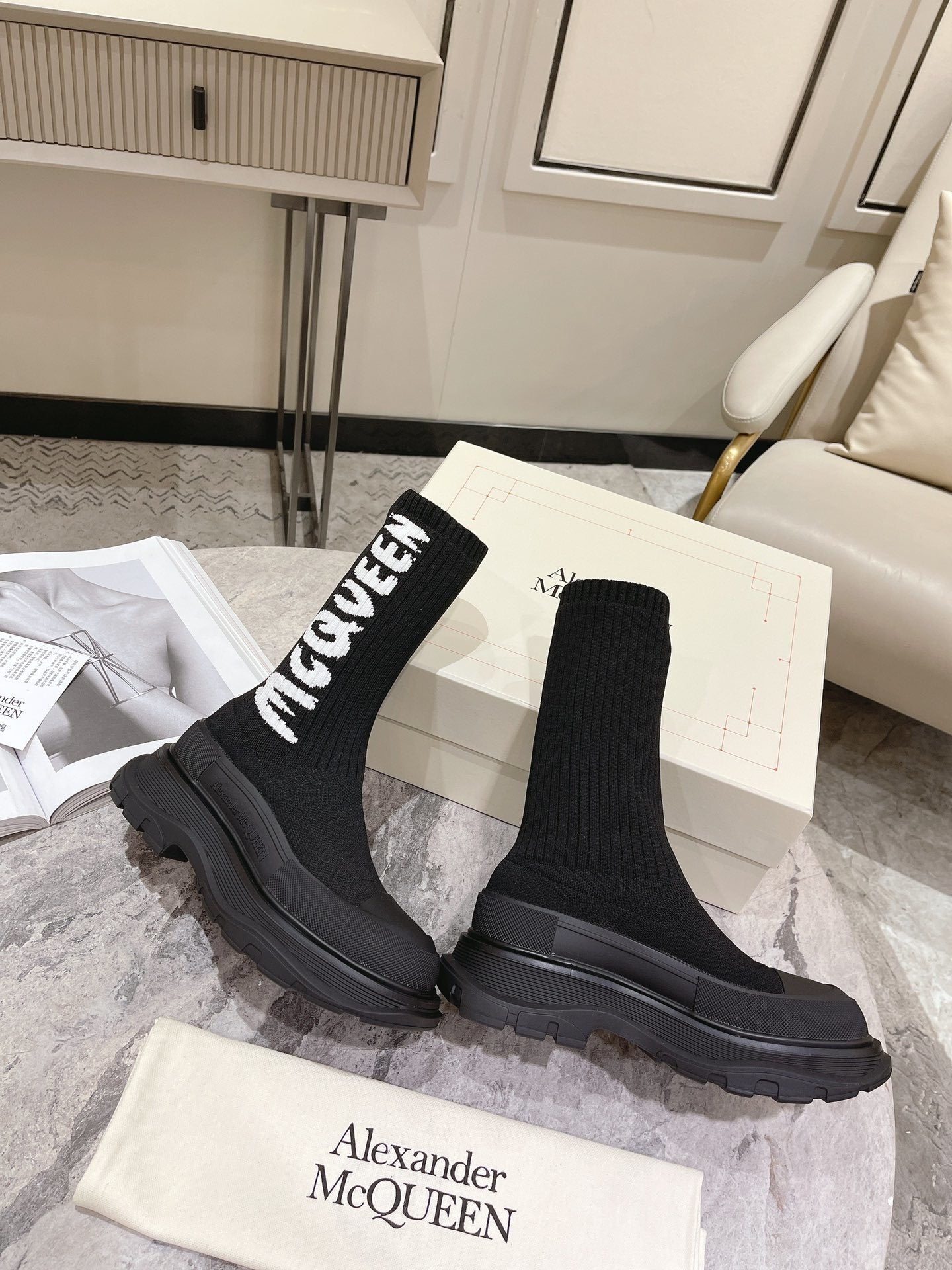 MQ Graffiti Tread Slick Boots