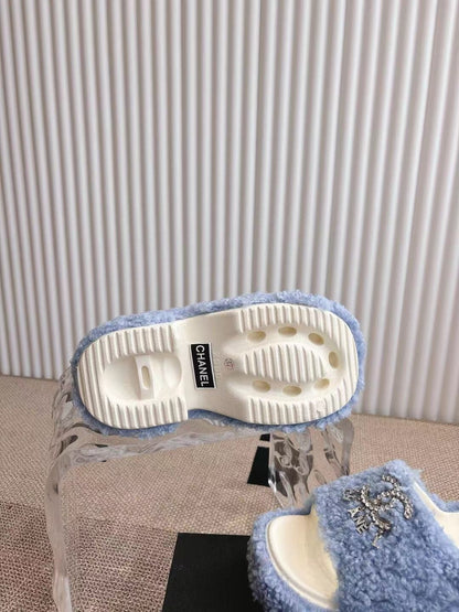 CHL 2025 Rhinestone Platform Slingback Sandals