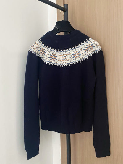 Two-Tone Logo Cardigan Sophisticated & Stylish