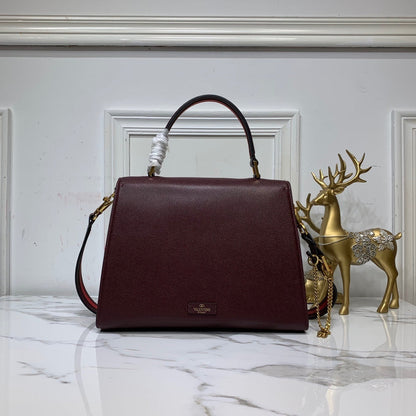 Val Small VSLING Grainy Calfskin Handbag