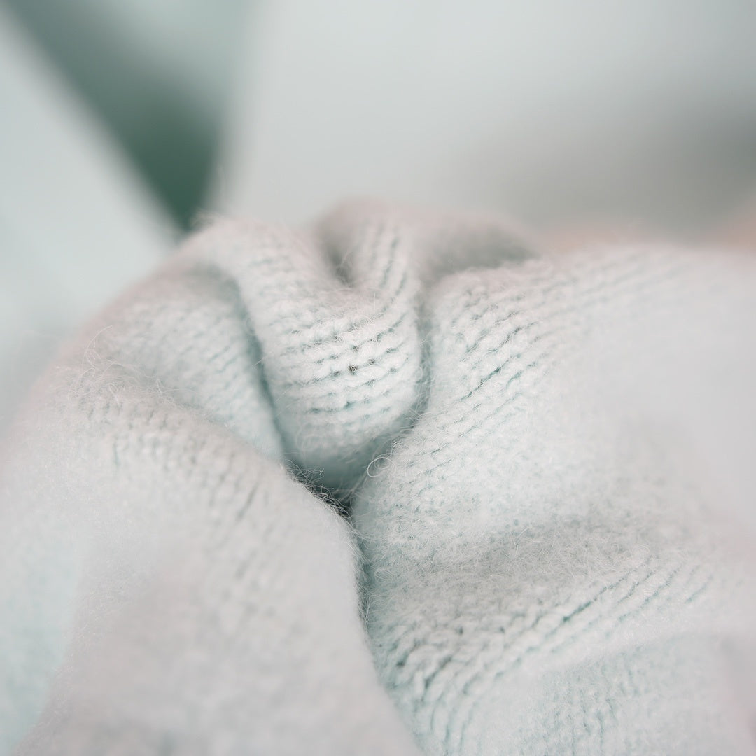 A Cloud-Themed Alpaca Wool Cardigan