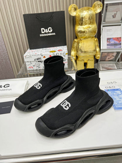 dg Wave Series Couple’s Knit Sock Sneakers