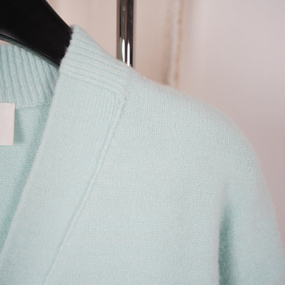 A Cloud-Themed Alpaca Wool Cardigan